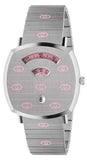 Gucci YA157438 Grip Quartz Women's Watch – Silver Dial & Silver Steel Bracelet
