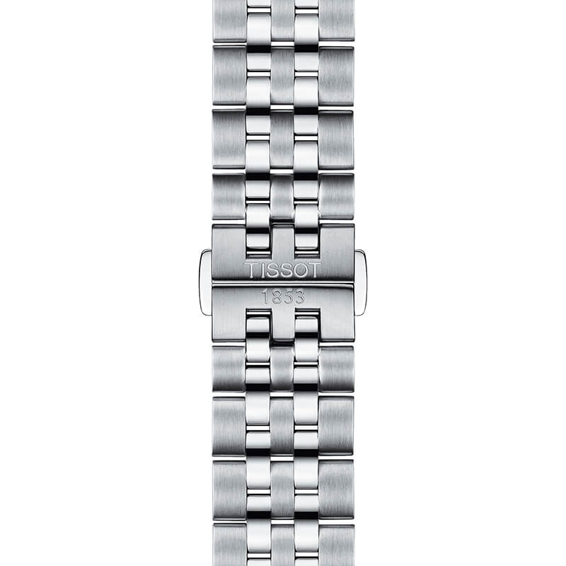 Tissot Ballade Powermatic 80 Cosc Black Dial Silver Steel Strap Watch For Men - T108.408.11.057.00