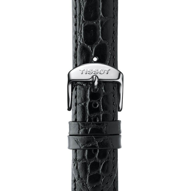 Tissot Classic Dream Black Dial Black Leather Strap Watch for Men - T033.410.16.053.01