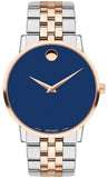 Movado 0607267 Museum Classic Men's Watch – Blue Dial & Two-Tone Steel Strap