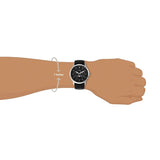 Fossil FS5904 Neutra Minimalist Moonphase Men’s Watch – Black Dial with Black Leather Strap