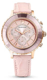 Swarovski 5452501 Octea Lux Chrono Women's Watch – Pink Dial & Pink Leather Strap
