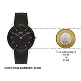 Daniel Wellington DW00100425 Iconic Motion Men's Watch – Black Dial & Black Rubber Strap