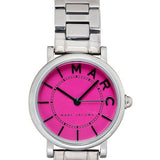 Marc Jacobs Roxy Pink Dial Silver Steel Strap Watch for Women - MJ3528