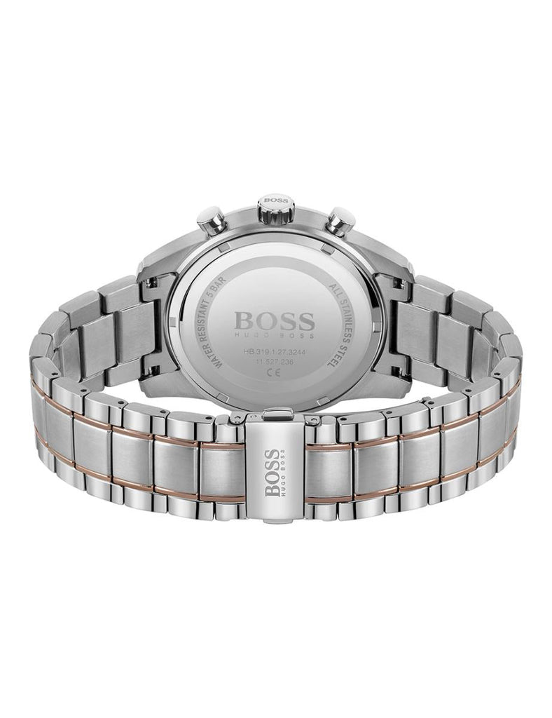 Hugo Boss Skymaster Grey Dial Two Tone Steel Strap Watch for Men - 1513789