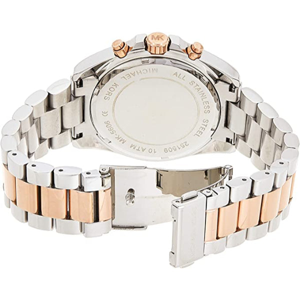 Michael Kors Bradshaw Blue Dial Two Tone Steel Strap Watch for Women - MK5606