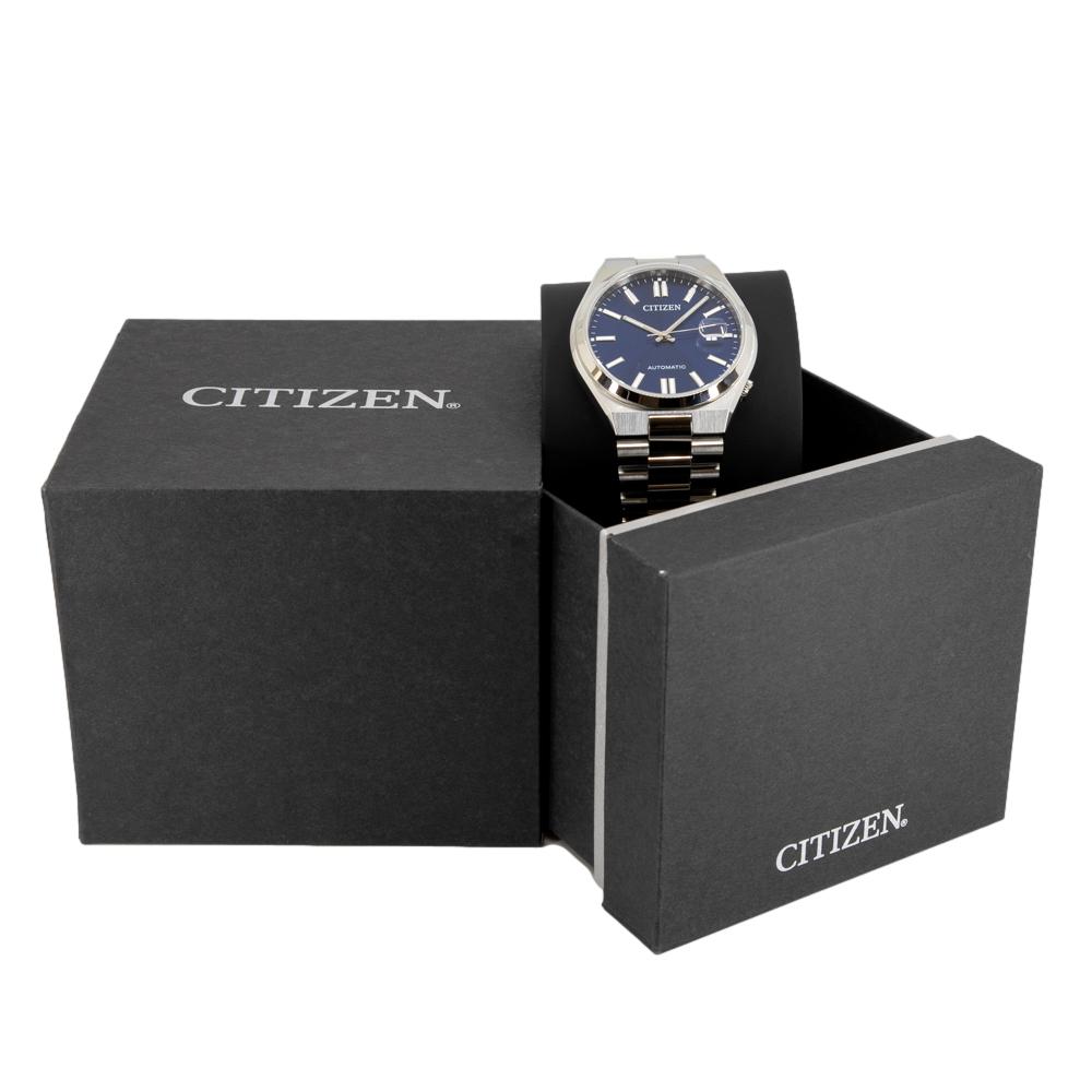 Citizen Tsuyosa NJ0150-81L Men's Automatic Watch – Blue Dial with Silver Steel Strap
