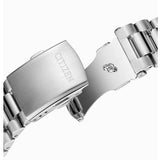 Citizen Tsuyosa Automatic Salmon Orange Dial Silver Steel Strap Watch For Men - NJ0159-86Z