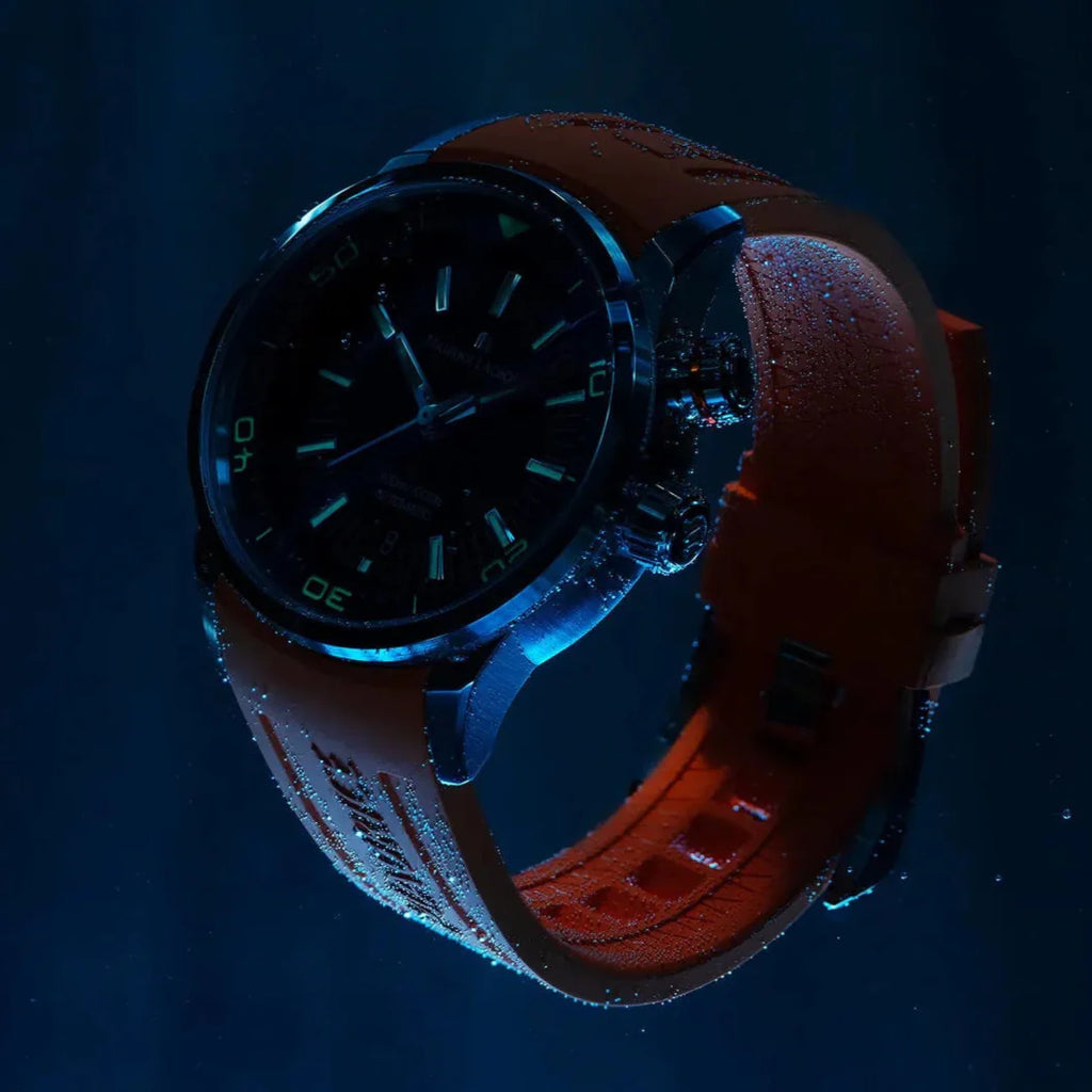 Maurice Lacroix PT6248 Pontos S Diver Men’s Watch – Black Dial & Orange Rubber Strap