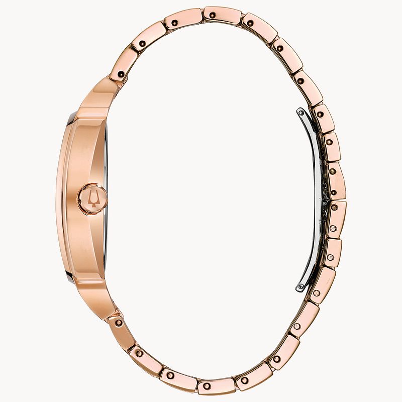 Bulova Phantom Crystal Silver Dial Two Tone Steel Strap Watch for Men - 98B324