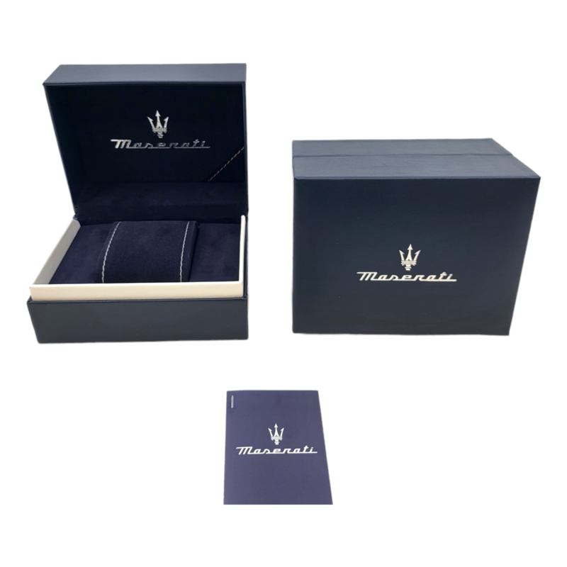 Maserati Epoca Chronograph Black Dial Black Mesh Strap Watch For Men - R8873618013