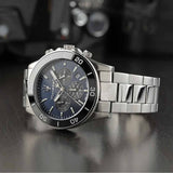 Maserati Competizione Chronograph Blue Dial Silver Steel Strap Watch For Men - R8873600009