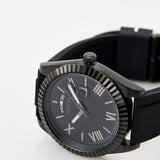 Guess Connoisseur Black Dial Black Silicone Strap Watch For Men - GW0335G1