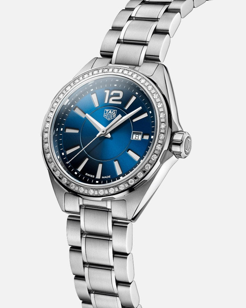 Tag Heuer Formula 1 Diamonds Blue Dial Silver Steel Strap Watch for Women - WBJ1416.BA0664