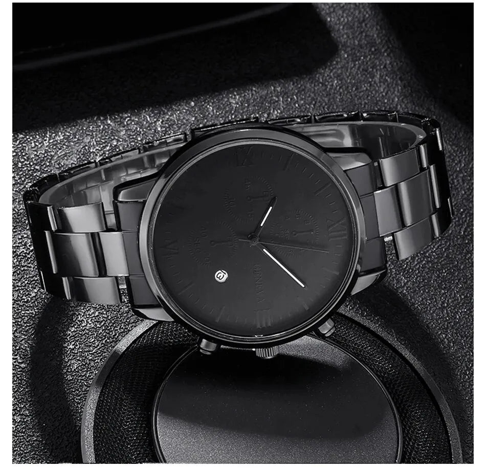 Armani Exchange Cayde AX2701 Men's Analog Watch – Black Dial with Black Stainless Steel Strap