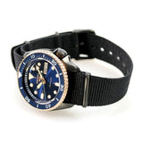 Seiko 5 Sports Automatic Blue Dial Black NATO Strap Watch for Men - SBSA098