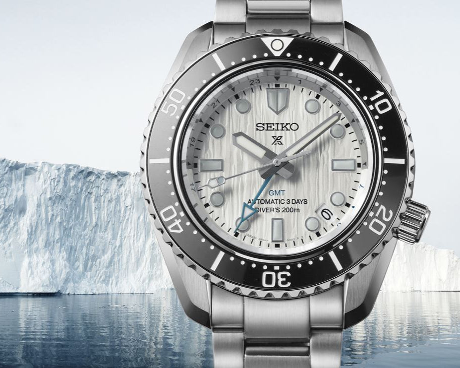 Seiko Prospex Sea Arctic Ocean GMT Limited Edition Silver Dial Silver Steel Strap Watch For Men - SPB439J1