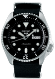 Seiko 5 Sports SRPD55K3 SKX Automatic Men's Watch – Black Dial & Black NATO Strap