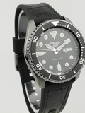 Seiko 5 Sports SRPD65K3 Automatic Men's Watch – Black Dial & Black Silicone Strap