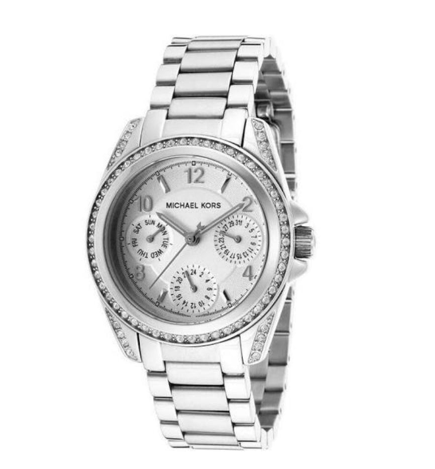 Michael Kors Blair Silver Dial SIlver Steel Strap Watch for Women - MK5612