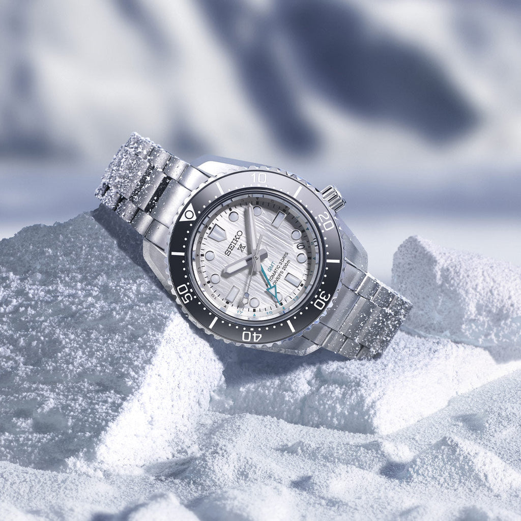 Seiko Prospex Sea Arctic Ocean GMT Limited Edition Silver Dial Silver Steel Strap Watch For Men - SPB439J1