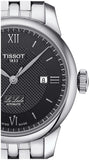Tissot Le Locle Automatic Lady Black Dial Silver Steel Strap Watch For Women - T006.207.11.058.00