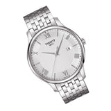 Tissot T Classic Tradition Silver Dial Silver Steel Strap Watch For Men - T063.610.11.038.00
