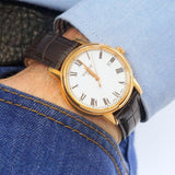 Tissot T Classic Carson White Dial Brown Leather Strap Watch For Men - T085.410.36.013.00