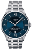 Tissot T099.207.11.048.00 Chemin des Tourelles Powermatic 80 Automatic Women's Watch – Blue Dial & Silver Steel Bracelet