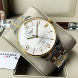 Tissot Chemin des Tourelles Powermatic 80 Silver Dial Two Tone Steel Strap Watch for Men - T099.407.22.038.02