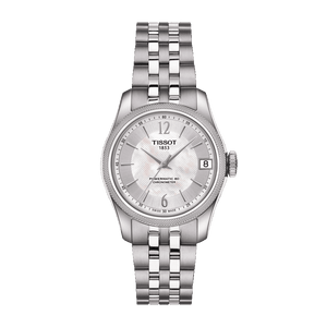 Tissot Ballade Powermatic 80 Automatic Mother of Pearl Dial Silver Steel Strap Watch For Women - T108.208.11.117.00