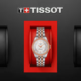 Tissot Ballade Powermatic 80 Cosc Mother of Pearl Dial Two Tone Steel Strap Watch For Women - T108.208.22.117.01