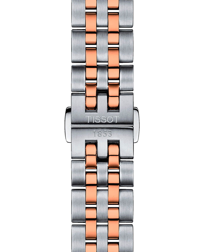 Tissot Ballade Powermatic 80 Cosc Mother of Pearl Dial Two Tone Steel Strap Watch For Women - T108.208.22.117.01