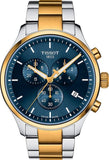 Tissot T116.617.22.041.00 Chrono XL Classic Men's Watch – Blue Dial & Two-Tone Steel Strap
