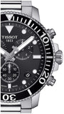 Tissot Seastar 1000 Chronograph Black Dial Silver Steel Strap Watch For Men - T120.417.11.051.00