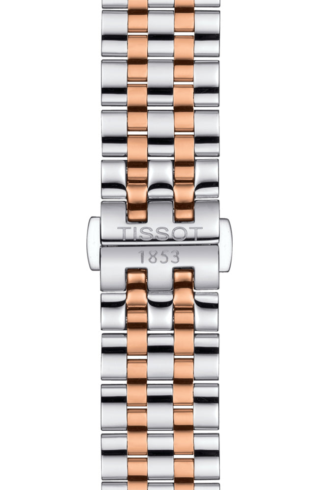 Tissot Carson Premium Powermatic 80 White Dial Two Tone Steel Strap Watch For Men - T122.407.22.031.01