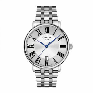 Tissot Carson Premium Silver Dial Silver Steel Strap Watch for Men - T122.417.11.033.00