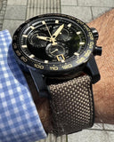 Tissot T125.617.37.051.01 Supersport Chrono Men’s Watch – Black Dial & Beige Nylon Strap