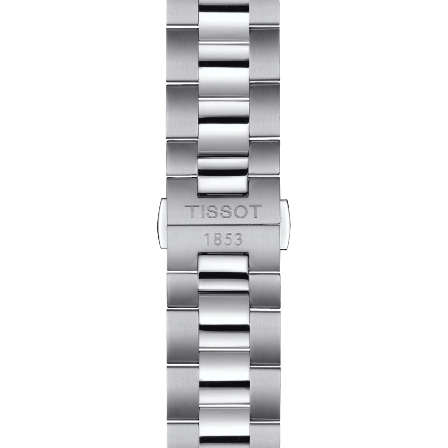 Tissot Gentleman Powermatic 80 Silicium Black Dial Silver Steel Strap Watch For Men - T127.407.11.061.01