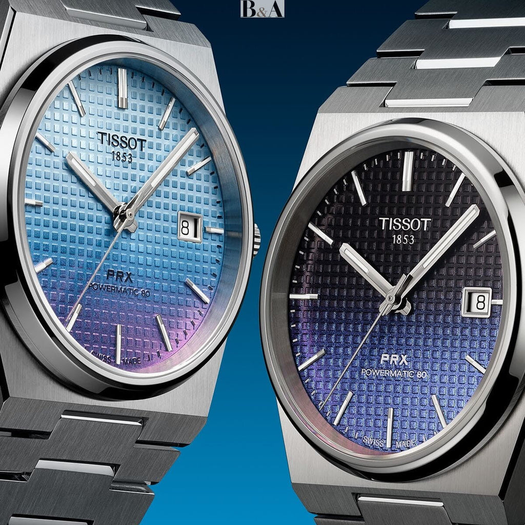 Tissot T137.407.11.051.01 Powermatic 80 Men's Watch – Gradient Blue Dial & Silver Steel Strap