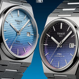 Tissot T137.407.11.051.01 Powermatic 80 Men's Watch – Gradient Blue Dial & Silver Steel Strap