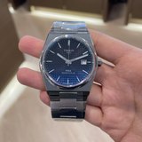 Tissot T137.407.11.051.01 Powermatic 80 Men's Watch – Gradient Blue Dial & Silver Steel Strap