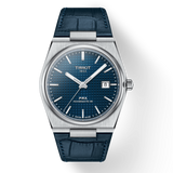 Tissot PRX Powermatic 80 Blue Dial Blue Leather Strap Watch for Men - T137.407.16.041.00