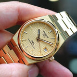 Tissot T137.407.33.021.00 PRX Powermatic 80 Men's Watch – Gold Dial & Gold Steel Strap