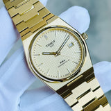 Tissot T137.407.33.021.00 PRX Powermatic 80 Men's Watch – Gold Dial & Gold Steel Strap