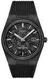 Tissot T137.907.97.201.00 PRX Powermatic 80 Men's Watch – Carbon Black Dial & Black Rubber Strap