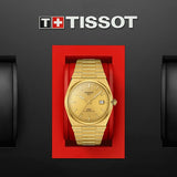 Tissot PRX Powermatic 80 Gold Dial Gold Steel Strap Watch for Men - T137.407.33.021.00