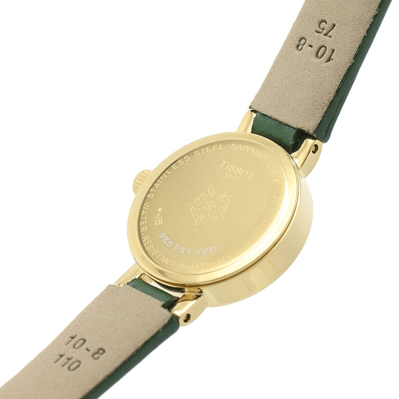 Tissot Lovely Round Green Mother of Pearl Dial Green Leather Strap Watch for Women - T140.009.36.091.00