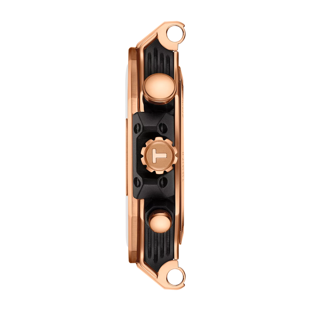 Tissot T Race Chronograph Black Dial Black Rubber Strap Watch For Men - T141.417.37.051.00