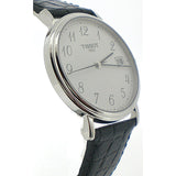 Tissot T Classic Desire White Dial Black Leather Strap Watch For Men - T52.1.421.12